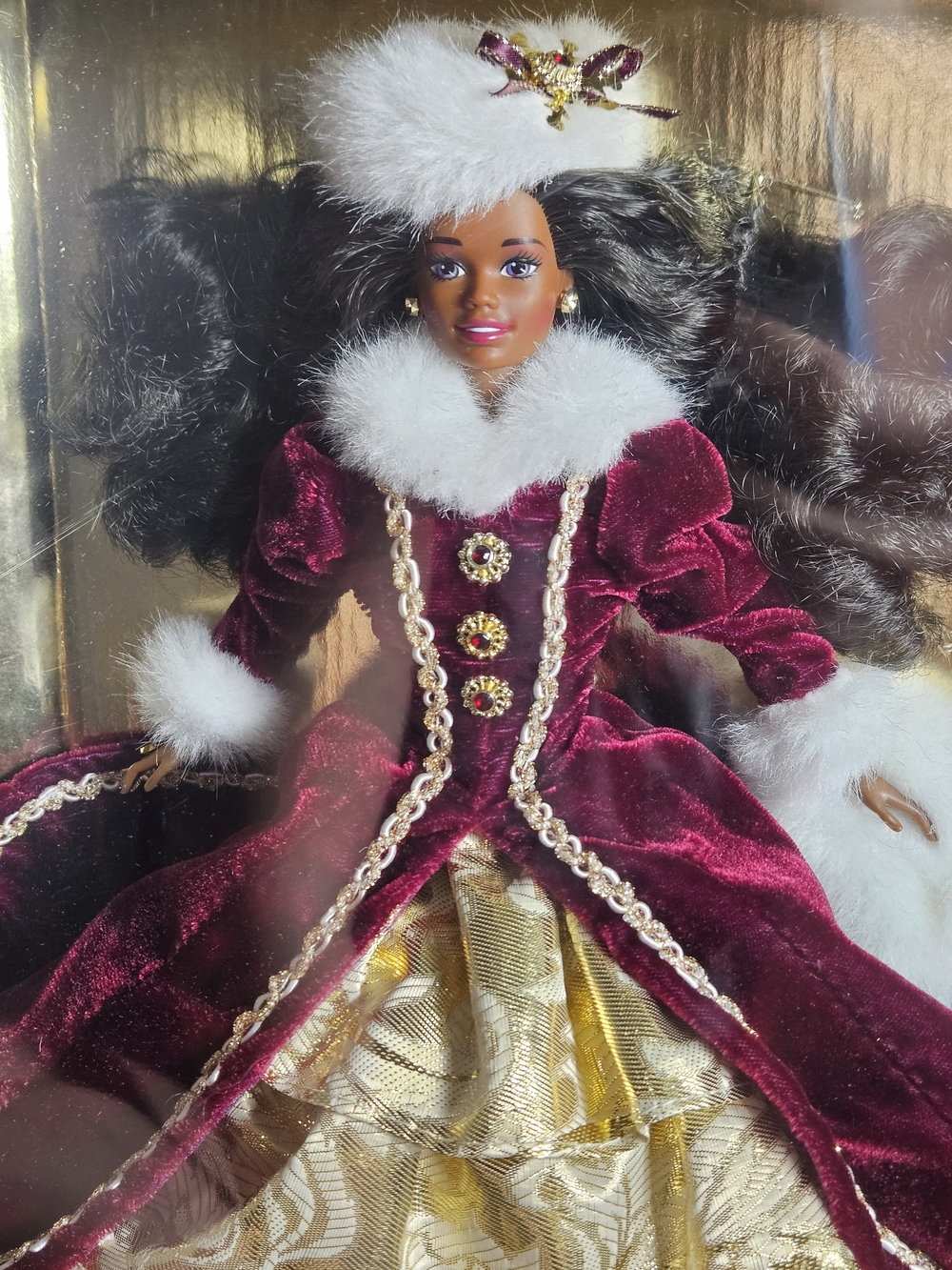 Barbie Holiday Christmas 1996 Happy Holidays African American Barbie Vintage 90s